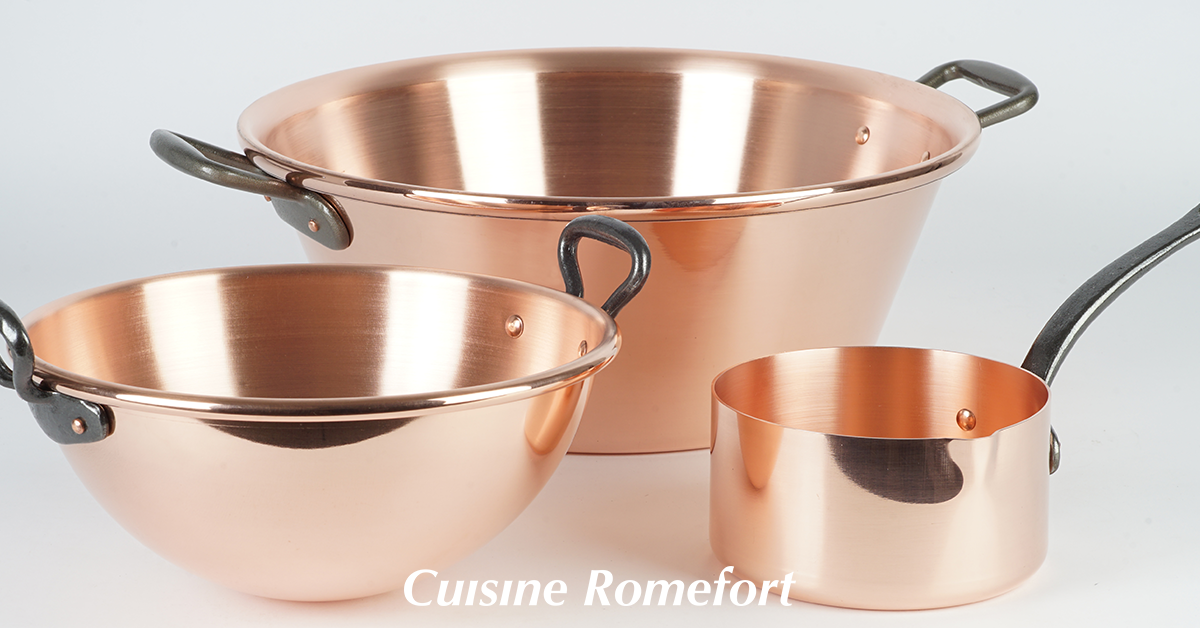 Rounded Copper Saucepan with Lid