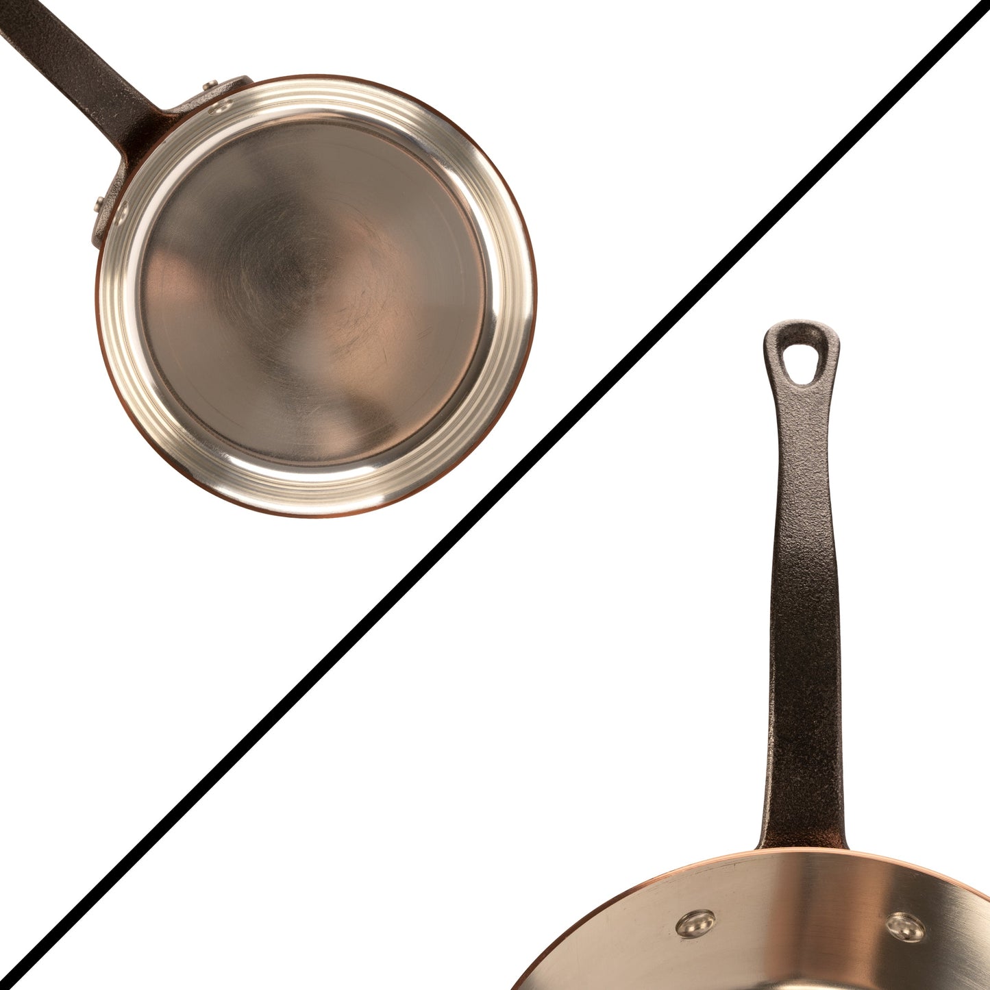B-Ware 20% Tinned copper saucepan 2.2  qt