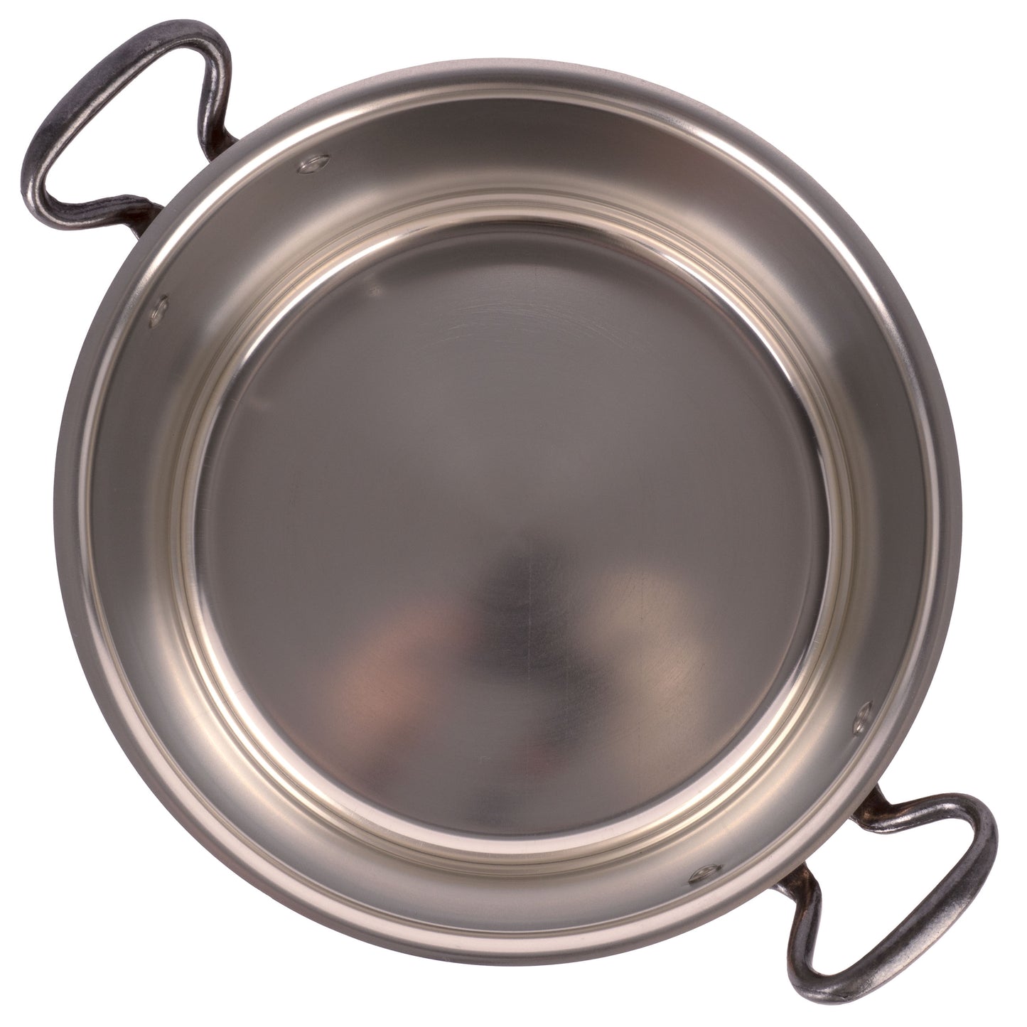 Tinned copper stock pot with lid